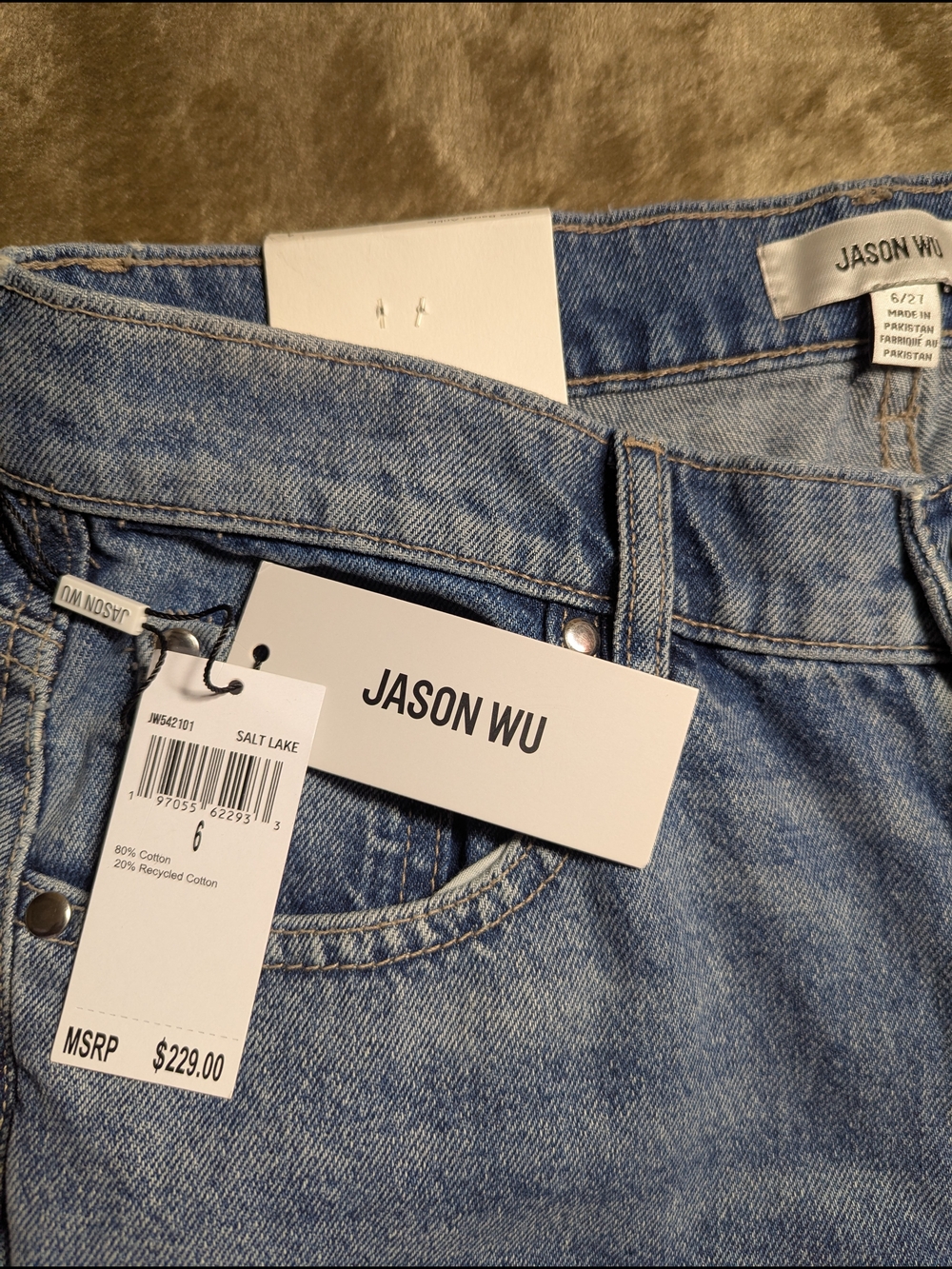 Jason Wu Jaime Barrel Ankle Jeans Size 6 - Picture 2 of 8